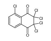 2,2,3,3,5-pentachloro-2,3-dihydro-[1,4]naphthoquinone Structure