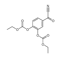 (3,4-bis-ethoxycarbonyloxy-phenyl)-glyoxylonitrile Structure