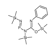 N-(phenyl(trimethylsilyl)carbamoyl)-N,N'-bis(trimethylsilyl)phosphenimidous amide Structure