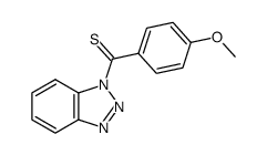 (1H-benzo[d][1,2,3]triazol-1-yl)(4-methoxyphenyl)methanethione结构式