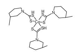 Co(3-MeC5H9NCS2)3 Structure