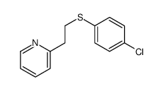 2-[2-(4-chlorophenyl)sulfanylethyl]pyridine结构式