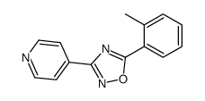 5-(2-methylphenyl)-3-pyridin-4-yl-1,2,4-oxadiazole Structure