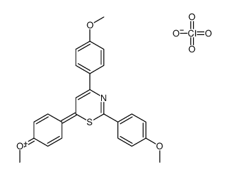 [4-[4,6-bis(4-methoxyphenyl)-1,3-thiazin-2-ylidene]cyclohexa-2,5-dien-1-ylidene]-methyloxidanium,perchlorate结构式