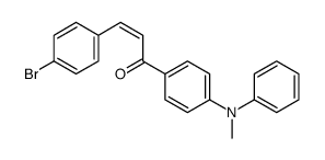 3-(4-bromophenyl)-1-[4-(N-methylanilino)phenyl]prop-2-en-1-one Structure