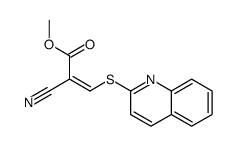 methyl 2-cyano-3-quinolin-2-ylsulfanylprop-2-enoate Structure