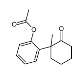 [2-(1-methyl-2-oxocyclohexyl)phenyl] acetate Structure