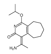 (4Z)-4-(1-aminoethylidene)-1-propan-2-yloxy-6,7,8,9-tetrahydro-5H-cyclohepta[c]pyridin-3-one Structure