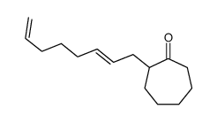 2-octa-2,7-dienylcycloheptan-1-one Structure