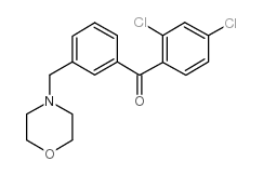 2,4-DICHLORO-3'-MORPHOLINOMETHYL BENZOPHENONE structure