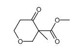 methyl 3-methyl-4-oxo-tetrahydro-2H-pyrane-3-carboxylate structure