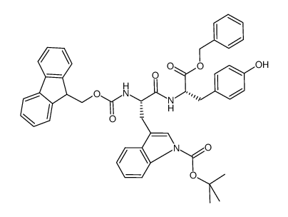 Fmoc-Trp(Boc)-Tyr-OBn Structure