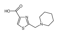 2-Piperidin-1-ylmethyl-thiazole-4-carboxylic acid Structure