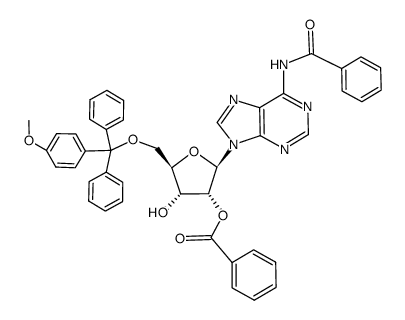 N6,2'-O-Dibenzoyl-5'-O-(monomethoxytrityl)adenosine Structure