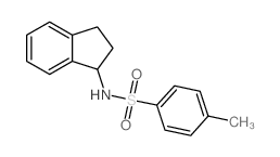 Benzenesulfonamide,N-(2,3-dihydro-1H-inden-1-yl)-4-methyl-结构式