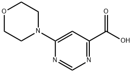 6-(morpholin-4-yl)pyrimidine-4-carboxylic acid结构式