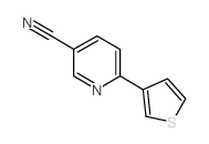 6-(THIOPHEN-3-YL)NICOTINONITRILE结构式