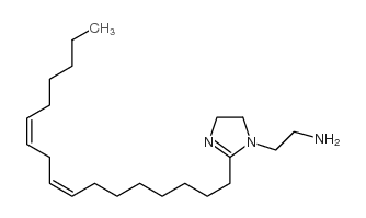 (Z,Z)-2-(8,11-heptadecadienyl)-4,5-dihydro-1H-imidazole-1-ethylamine结构式