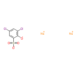 Disodium 3,5-dichloro-2-oxidobenzenesulfonate结构式