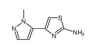 2-Thiazolamine, 4-(1-methyl-1H-pyrazol-5-yl) Structure