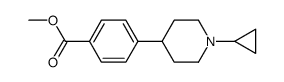 methyl 4-(1-cyclopropylpiperidin-4-yl)benzoate Structure