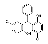 PHENYL-BIS(2-HYDROXY-5-CHLOROPHENYL)METHANE structure