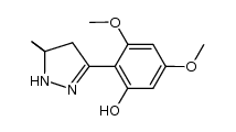 3-(2'-hydroxy-4',6'-dimethoxyphenyl)-5,5-dimethyl-2-pyrazoline Structure