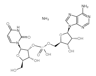 uridylyl(2'-5')adenosine ammonium salt structure