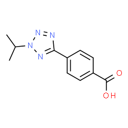 4-(2-Isopropyl-2H-tetrazol-5-yl)benzoic acid Structure