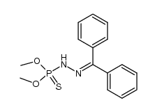 N-dimethoxythiophosphorylhydrazone of benzophenone结构式