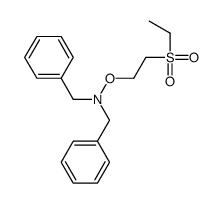 N-benzyl-N-(2-ethylsulfonylethoxy)-1-phenylmethanamine结构式