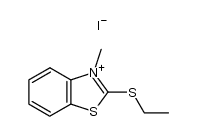 2-ethylsulfanyl-3-methyl-benzothiazolium, iodide Structure