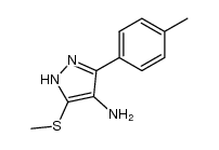 4-amino-5(3)-methylthio-3(5)-(p-tolyl)pyrazole Structure