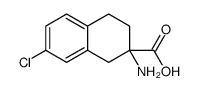 2-amino-7-chloro-3,4-dihydro-1H-naphthalene-2-carboxylic acid Structure