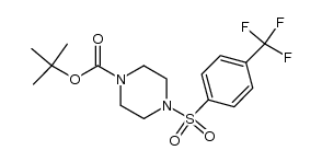 1,1-dimethylethyl 4-{[4-(trifluoromethyl)phenyl]sulfonyl}-1-piperazinecarboxylate Structure