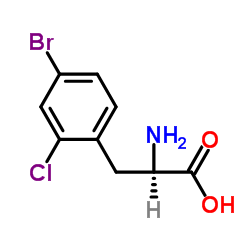 4-Bromo-2-chlorophenylalanine Structure