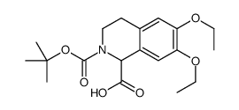 6,7-DIETHOXY-3,4-DIHYDRO-1H-ISOQUINOLINE-1,2-DICARBOXYLIC ACID 2-TERT-BUTYL ESTER Structure