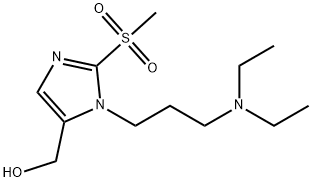 {1-[3-(diethylamino)propyl]-2-methanesulfonyl-1H-imidazol-5-yl}methanol structure