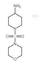 1-(Morpholine-4-sulfonyl)-piperidin-4-ylamine hydrochloride Structure