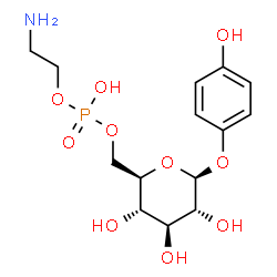 arbutin-6-phosphoethanolamine Structure