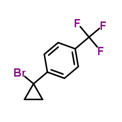 1-(1-Bromocyclopropyl)-4-(trifluoromethyl)benzene Structure