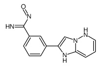 (Z)-N-羟基-3-(咪唑并[1,2-b]吡嗪-2-基)苯酰胺结构式