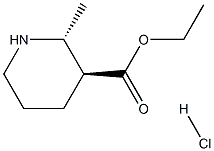 (2R,3S)-Ethyl 2-Methylpiperidine-3-carboxylate hydrochloride结构式