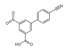 3-(4-cyanophenyl)-5-nitrobenzoic acid结构式