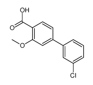 4-(3-chlorophenyl)-2-methoxybenzoic acid Structure