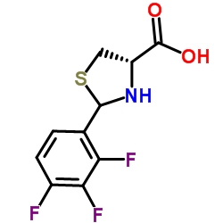 (4S)-2-(2,3,4-Trifluorophenyl)-1,3-thiazolidine-4-carboxylic acid Structure