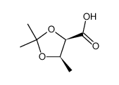 1,3-Dioxolane-4-carboxylicacid,2,2,5-trimethyl-,(4R-cis)-(9CI)结构式