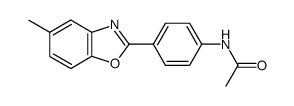 N-[4-(5-Methyl-benzooxazol-2-yl)-phenyl]-acetamide Structure