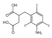 2-[(3-amino-2,4,6-triiodophenyl)methyl]butanedioic acid结构式