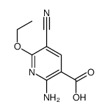 3-Pyridinecarboxylicacid,2-amino-5-cyano-6-ethoxy-(9CI) structure